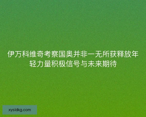 伊万科维奇考察国奥并非一无所获释放年轻力量积极信号与未来期待